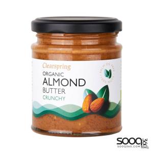 كليرسبرينج زبدة اللوز العضوية كرنشي 170غ