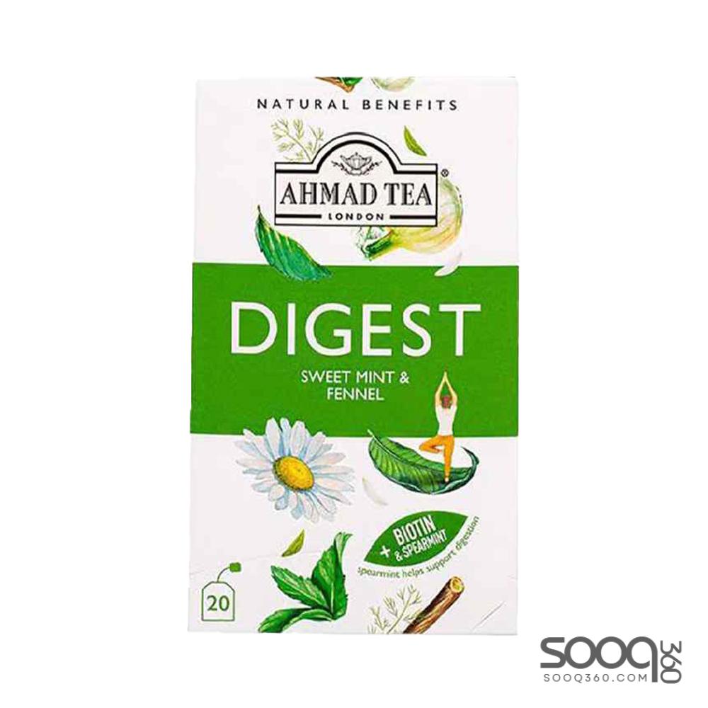 شاي احمد هضمي بطعم النعناع 20مغلف
