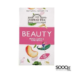 شاي احمد الجمال بطعم الخوخ والخروب 20 مغلف