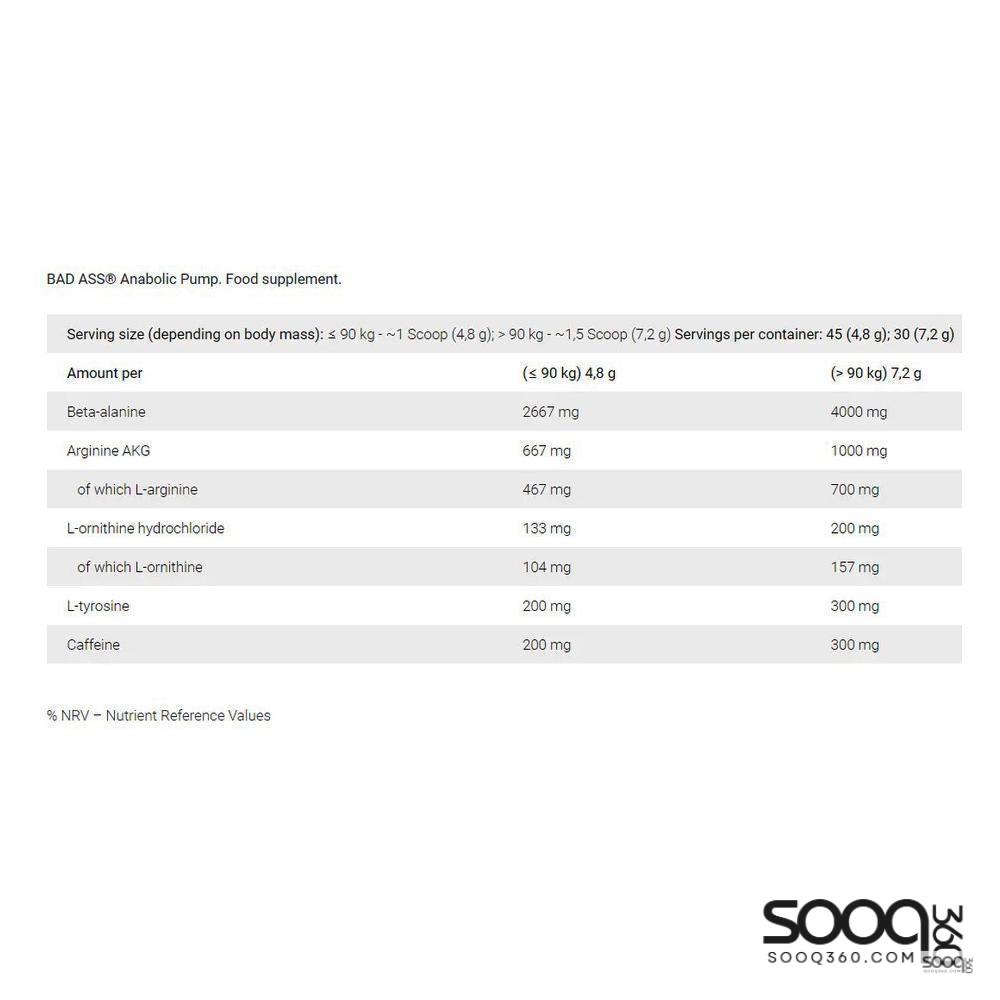 باد اس انابولك بامب 216 غ 30حصة كولا