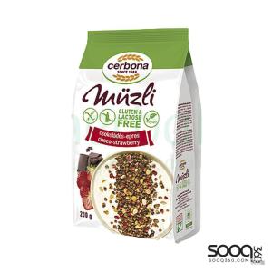 سيربونا كون فلكس موسلي فراولة و شوكولاتة 200 غ