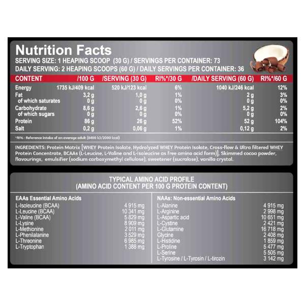 سوبريور ايزو 2.27كغم 73حصة شوكولاتة وجوز الهند