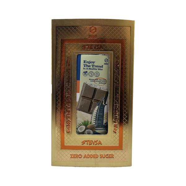 ايفولف زيرو شوكولاته دبي كريمة جوز هند ستيفيا 100غ