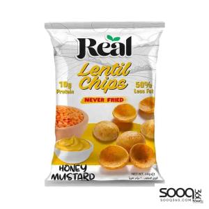 ريل نيوترشن شيبس بروتين عسل و خردل 60 غ