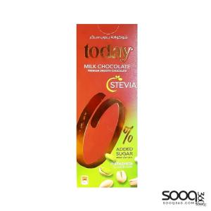 تودي شوكولاته بالحليب والفستق الحلبي ستيفيا 65 غ