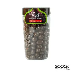 توبس علبة شفاف دراجية زبيب 250 غ