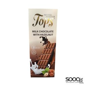 توبس الواح شوكولاته بالحليب والبندق 100غ
