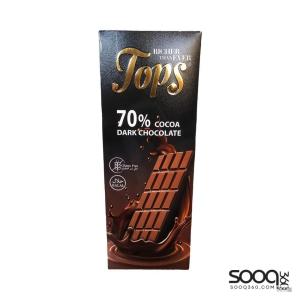 توبس الواح شوكولاته داكنة 70% 100غ
