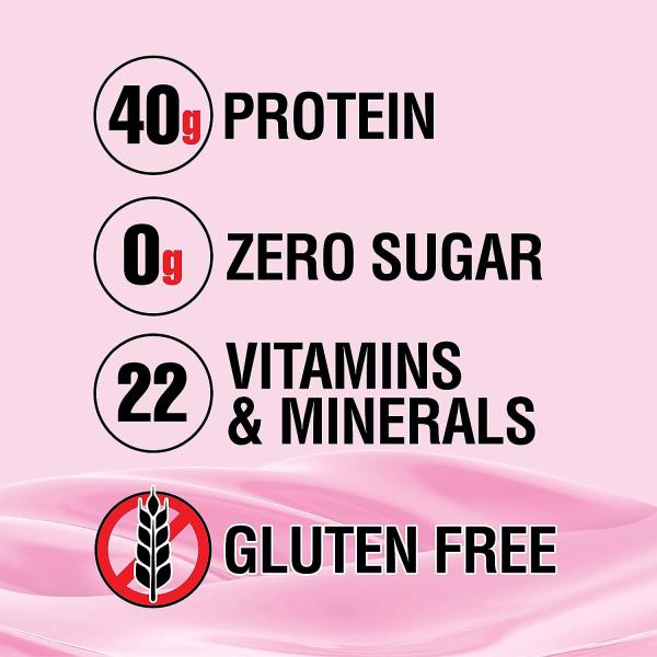 لين بودي شراب بروتين نكهة الفراولة 500مل40غرام بروتين