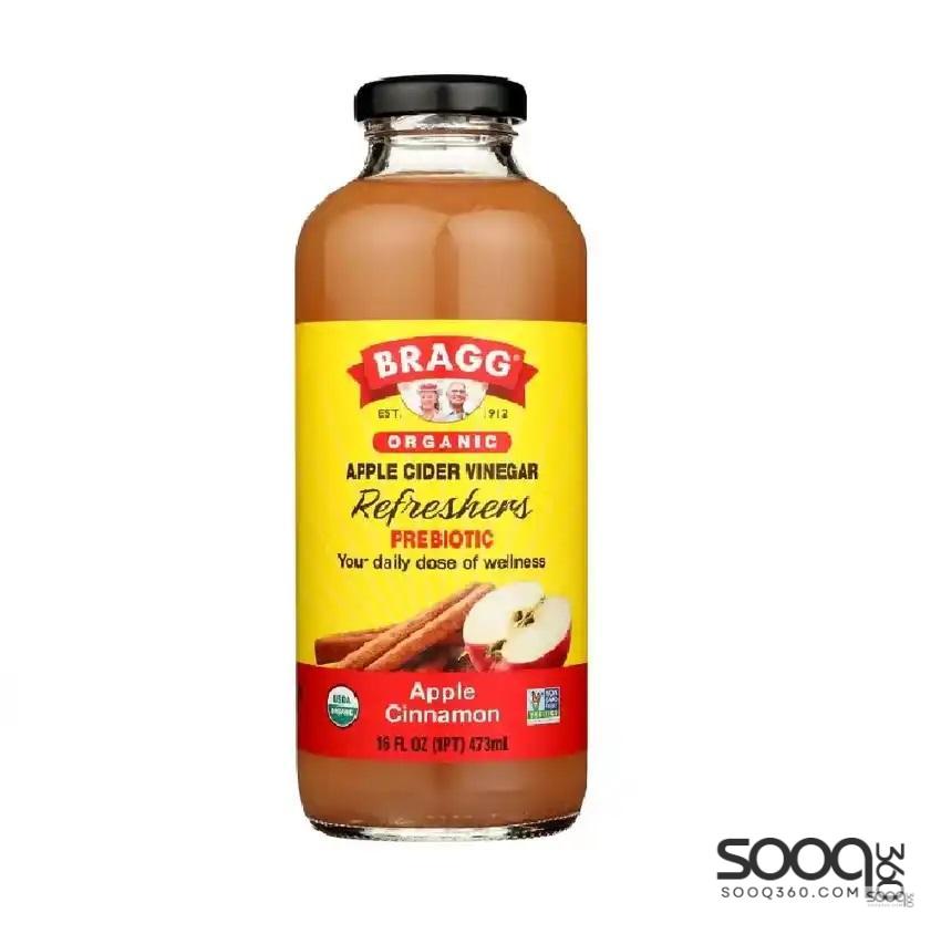 براج خل التفاح العضوي التفاح والقرفة 473 مل