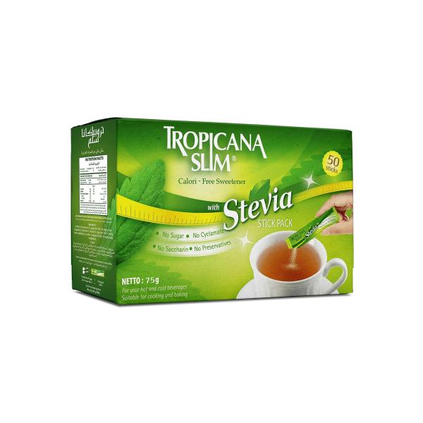 تروبيكانا سلم ستيفيا مغلفات 50 مغلف 75 غ