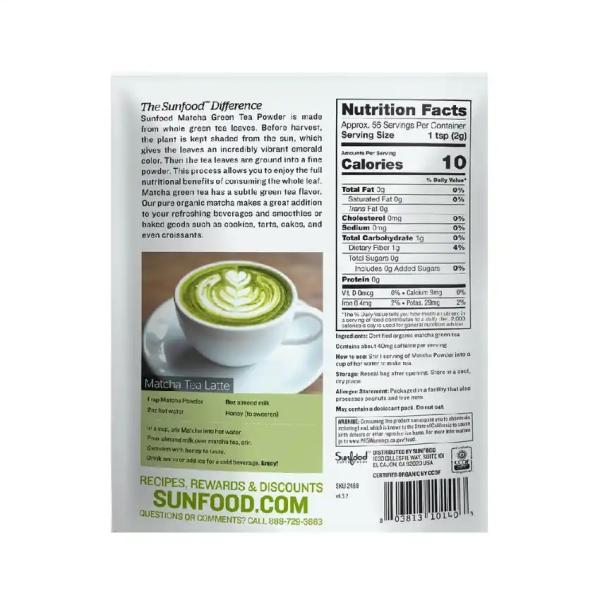 سن فود الماتشا العضوي 113 غ