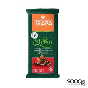 ترابا ستيفيا الواح شوكلاتة 80% دارك 75 غ