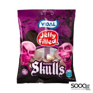 فيدال سوس اسباني شكل جمجمة نكهة الفراولة 100 غ