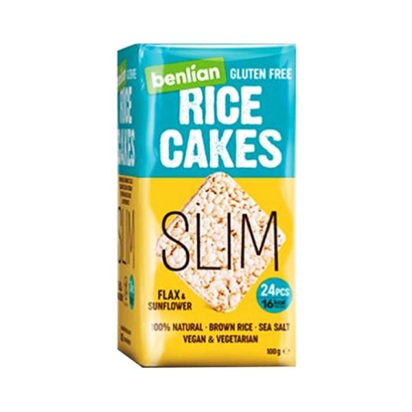 بينليان رايس كيك سلم ببذور الكتان وعباد الشمس 100غ