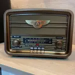 راديو الانتيكا يعمل على طاقة شمسية و على بطارية مع سماعة بلوتوث