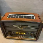 راديو الانتيكا يعمل على طاقة شمسية و على بطارية مع سماعة بلوتوث