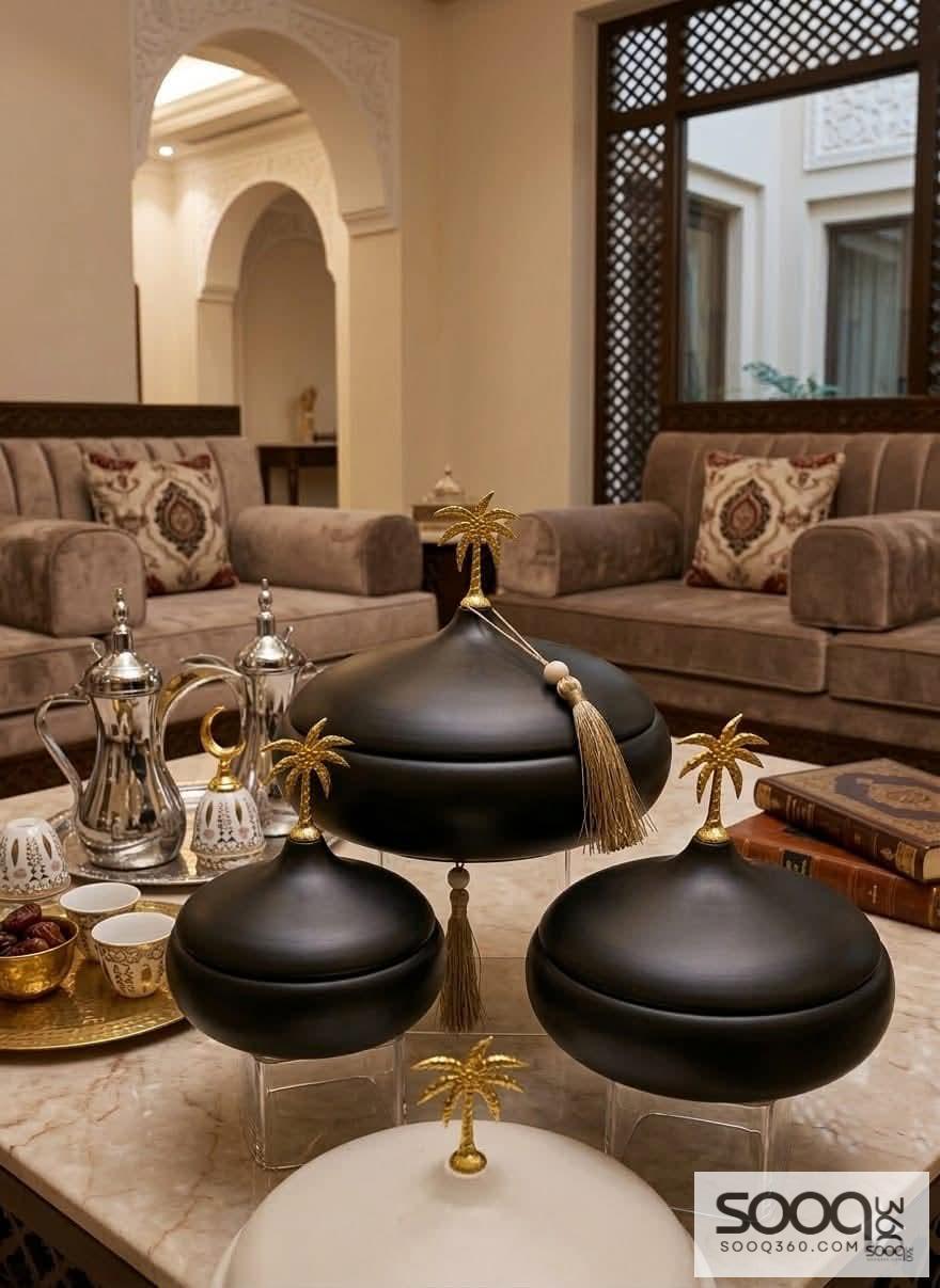 طقم أوعية "النخلة" للضيافة.