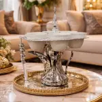 طقم تقديم القهوة الملكي(دلة تعمل كحامل أنيق لـ 6 فناجين.)