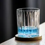 طقم أكواب زجاجية بتصميم "كريستالي"