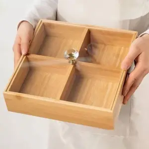 مضيفة بامبو خشبية ب 4 خانات