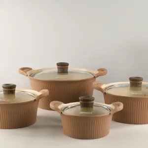 طقم قدور جرانيت رويال كوليكشن بتصميم مخطط