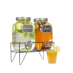 موزع مشروبات وعصائر زجاجي