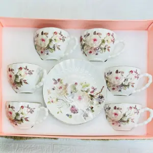 طقم فناجين شاي سيراميك