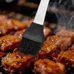 فرشاة دهن سيليكون بمقبض ستيل