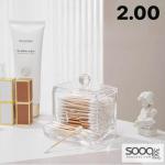 صندوق تنظيم أعواد تنظيف الأذن