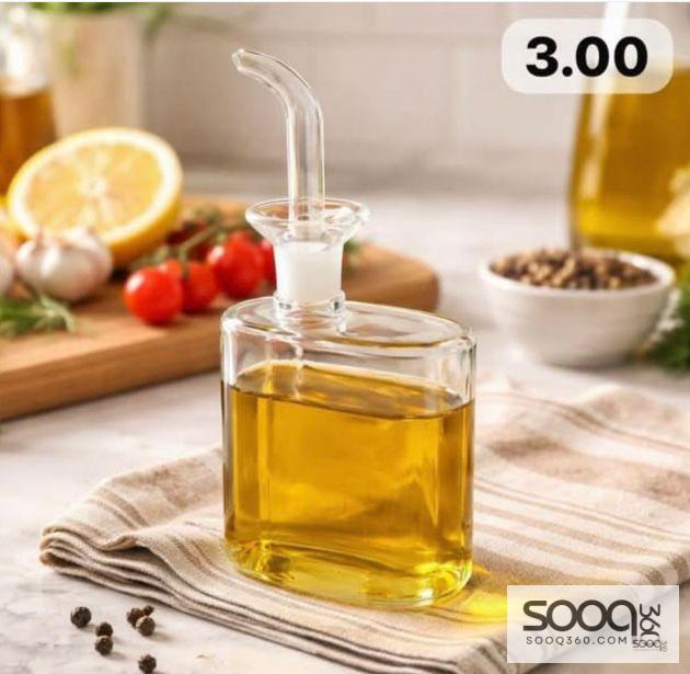 موزع زيت وخل زجاجي