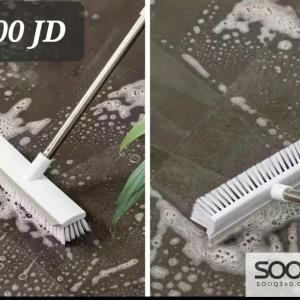 فرشاة تنظيف الأرضيات 2 في 1 (فرشاة وقشاطة)