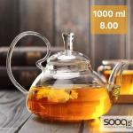 الإبريق الشاي الزجاجي