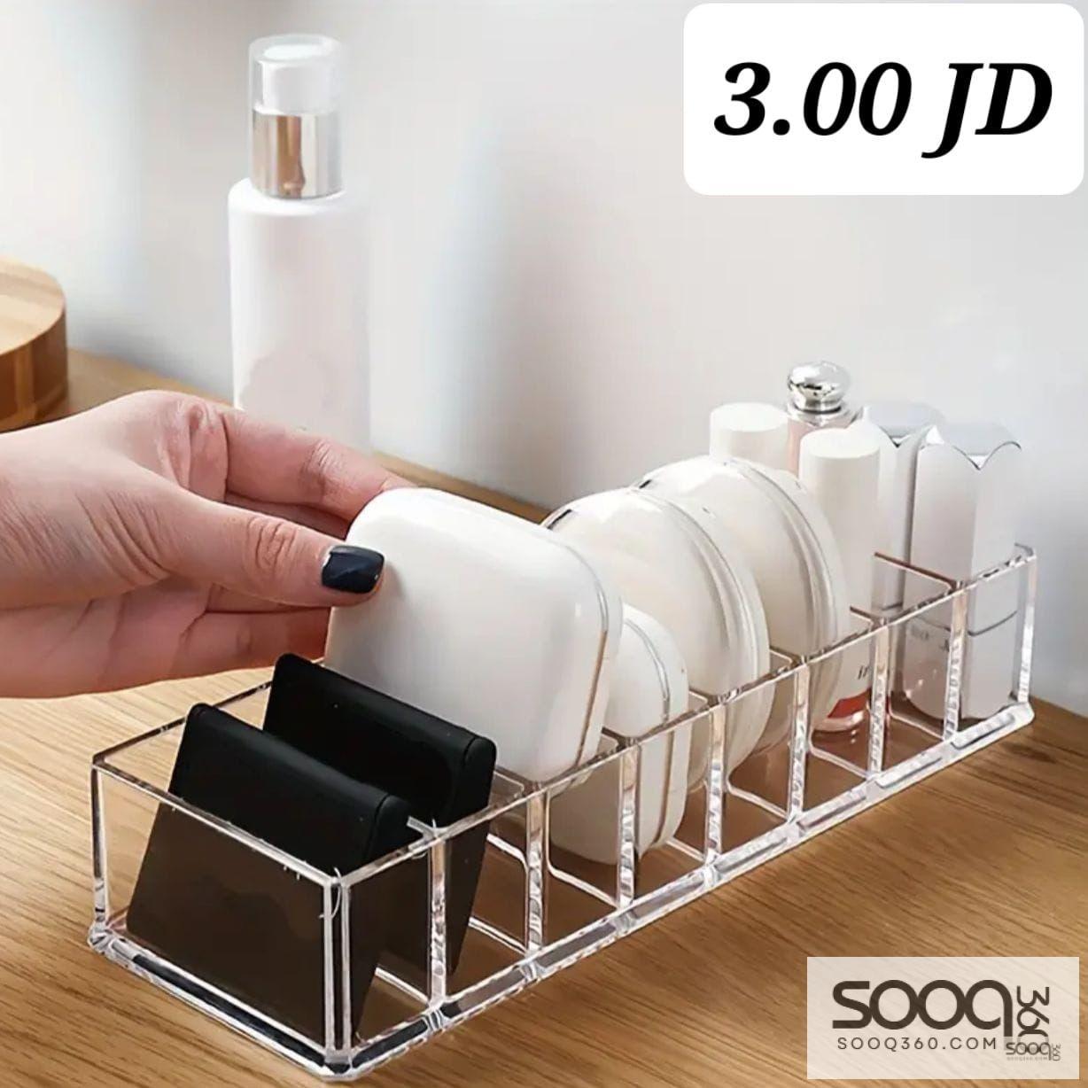 منظم مكياج أكريليك شفاف