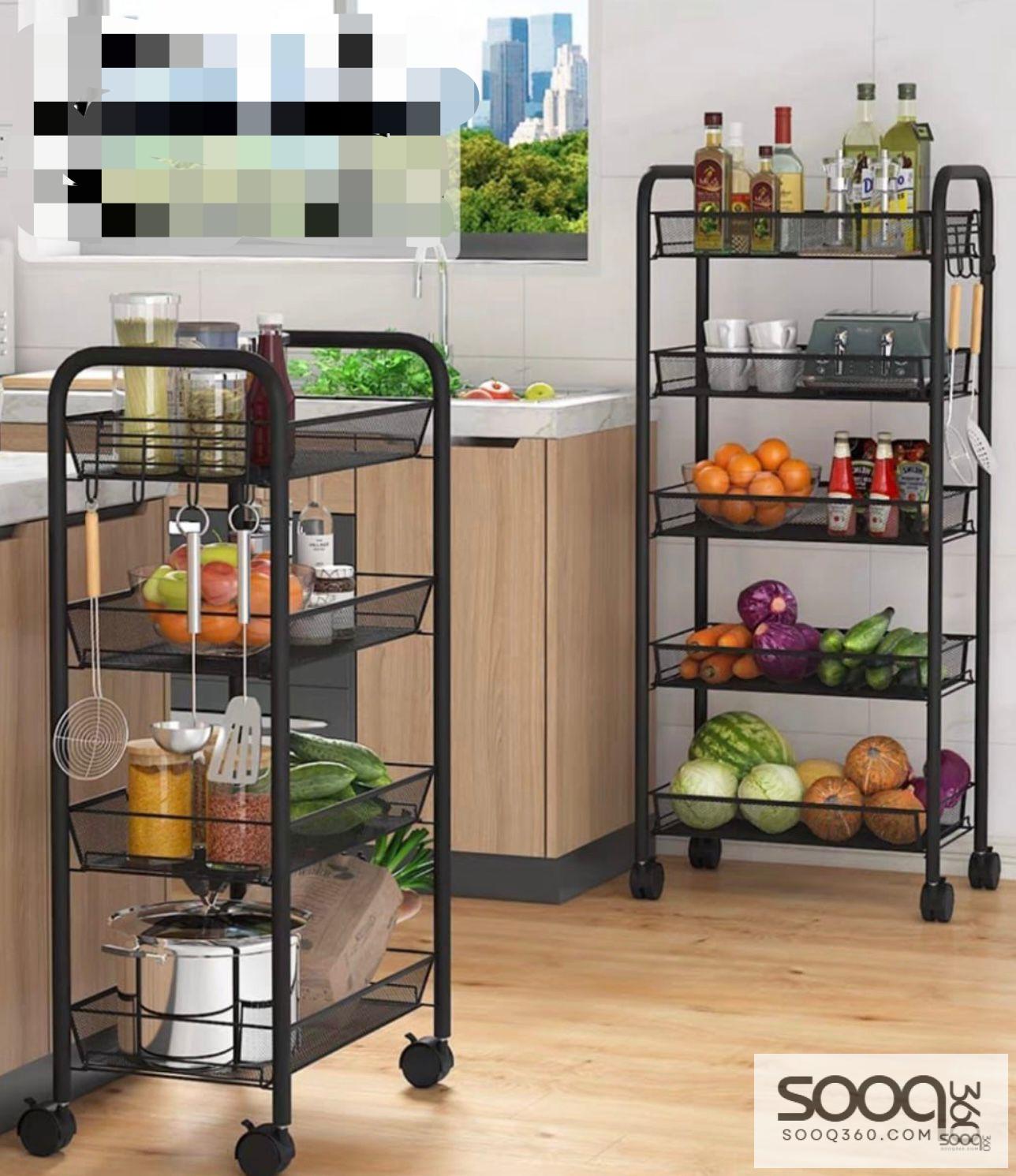 عربة تنظيم المطبخ متعددة الطبقات(اربع طبقات)