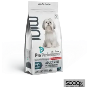 طعام كلابPRO PERFORMANCE ULTRA PREMIUM ADULT MINI DOG SALMON & BLUEBERRY 2Kg