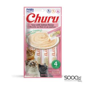 مكافئة للقطط CHURU Tuna with Salmon Recipe INABA