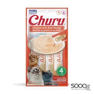 مكافئة للقطط CHURU Chicken with Beef Recipe INABA