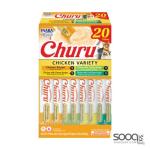 مكافئة للقطط CHURU 20 ct Chicken Variety Box INABA