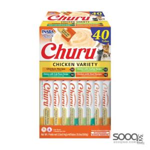 مكافئة للقطط CHURU 40 ct Chicken Variety Box