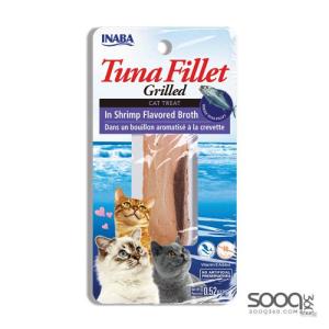 مكافئة للقطط GRILLED TUNA Shrimp Flavored Broth Inaba