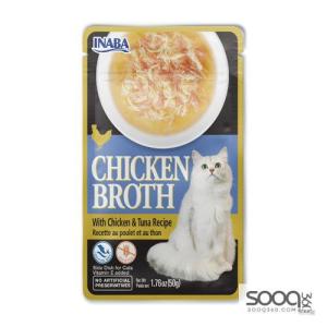 مكافئة للقطط CHICKEN BROTH Chicken & Tuna Recipe Inaba