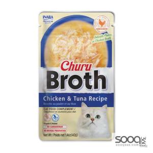 مكافئة للقطط CHURU BROTH Chicken & Tuna Recipe Inaba