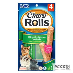 مكافئة للقطط CHURU ROLLS chicken recipe wraps tuna recipe INABA