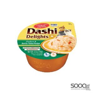 مكافئة للقطط DASHI DELIGHTS Chicken & Bonito Flakes Recipe
