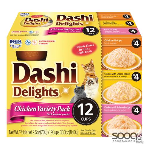 مكافئة للقطط DASHI DELIGHTS 12 ct Chicken Variety Pack