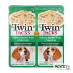 مكافئة للكلاب TWIN PACKS Chicken with Vegetables Recipe in Chicken Broth INABA
