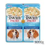 مكافئة للكلاب TWIN PACKS Chicken with Vegetables & Cheese Recipe in Chicken Broth INABA