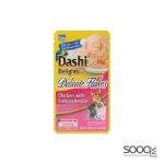 مكافئة للقطط DASHI DELIGHTS DELICATE FLAKES CHICKEN WITH SALMON RECIPE INABA