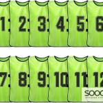 طقم صديري تدريب مرقّم (12 قميص)